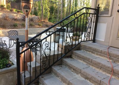 cleaning and maintaining iron fencing